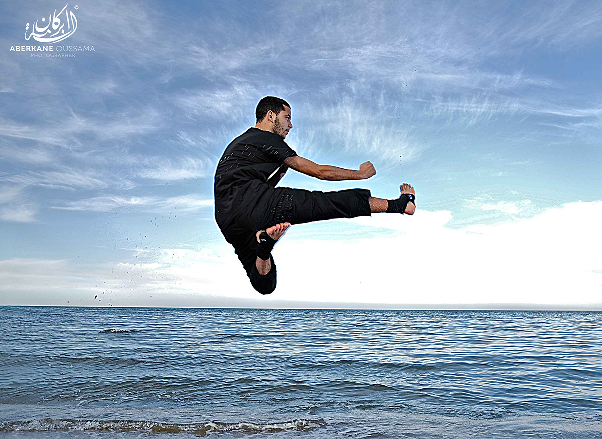 art Photographie Wing Chun strobist jump