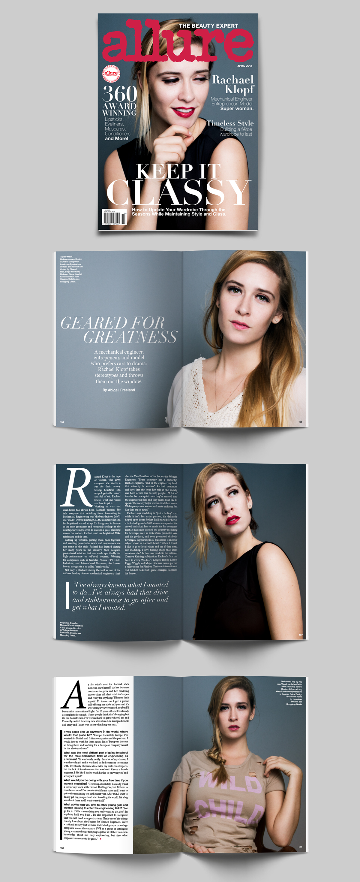 magazine magazine layout Layout Layout Design fashion photography allure college projects IPFW Allure Magazine