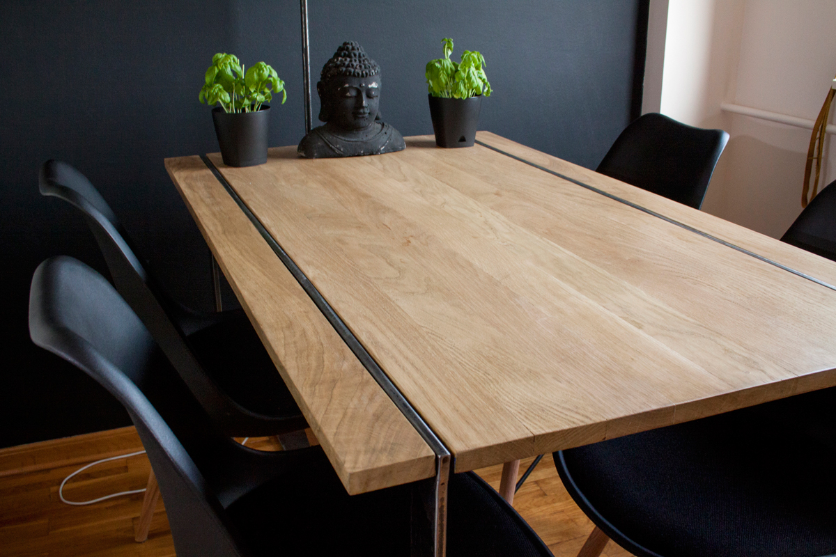 #oaktable #tabledesign #woodmetaltable #handmade furniture #custome furniture #unique table design #ikaadesign maple mapletable Unique