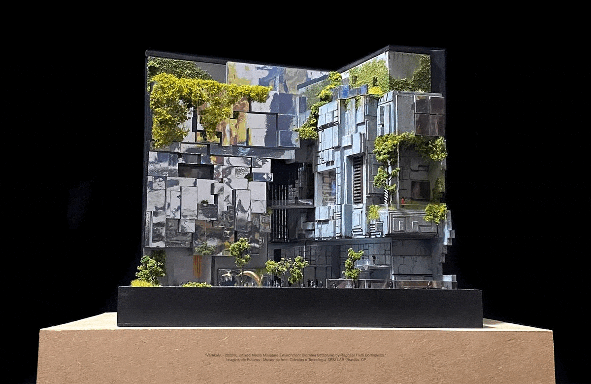 architecture Diorama Dystopia future miniatura Miniature scale sci-fi sculpture Urban Design