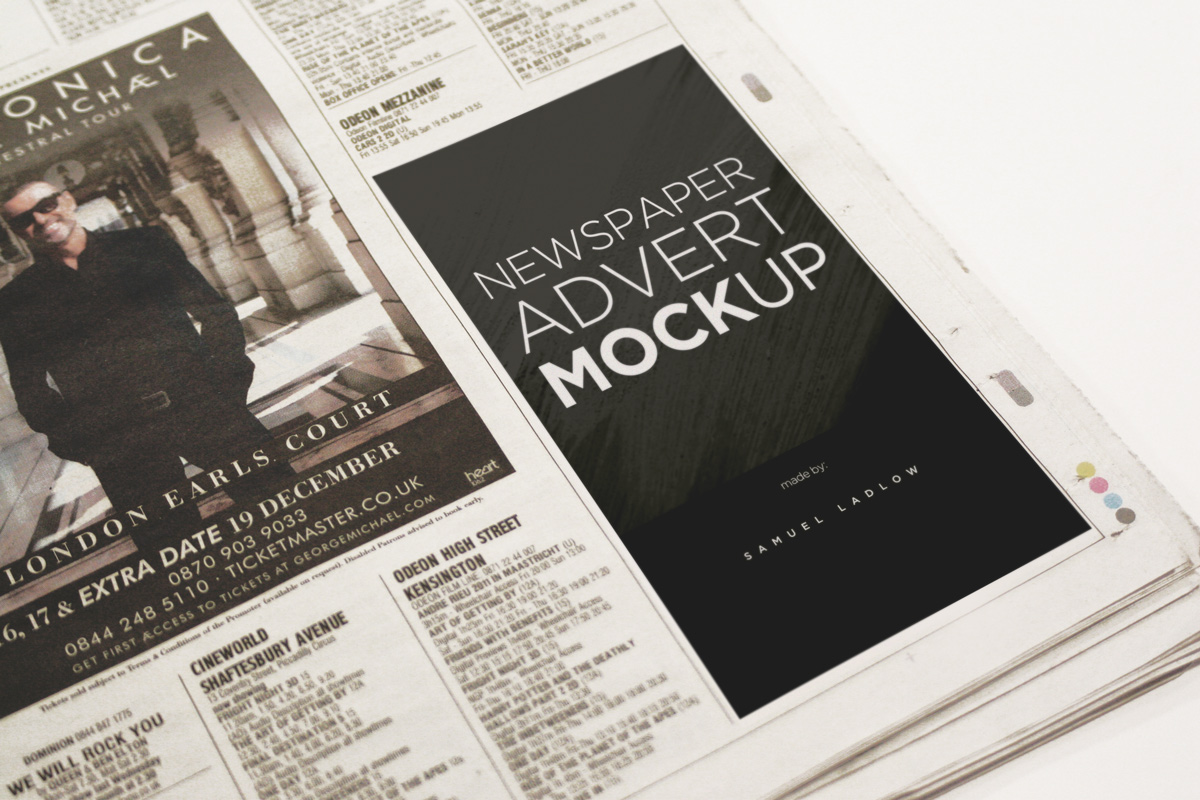 Download 6 Newspaper Advert Mockups on Behance