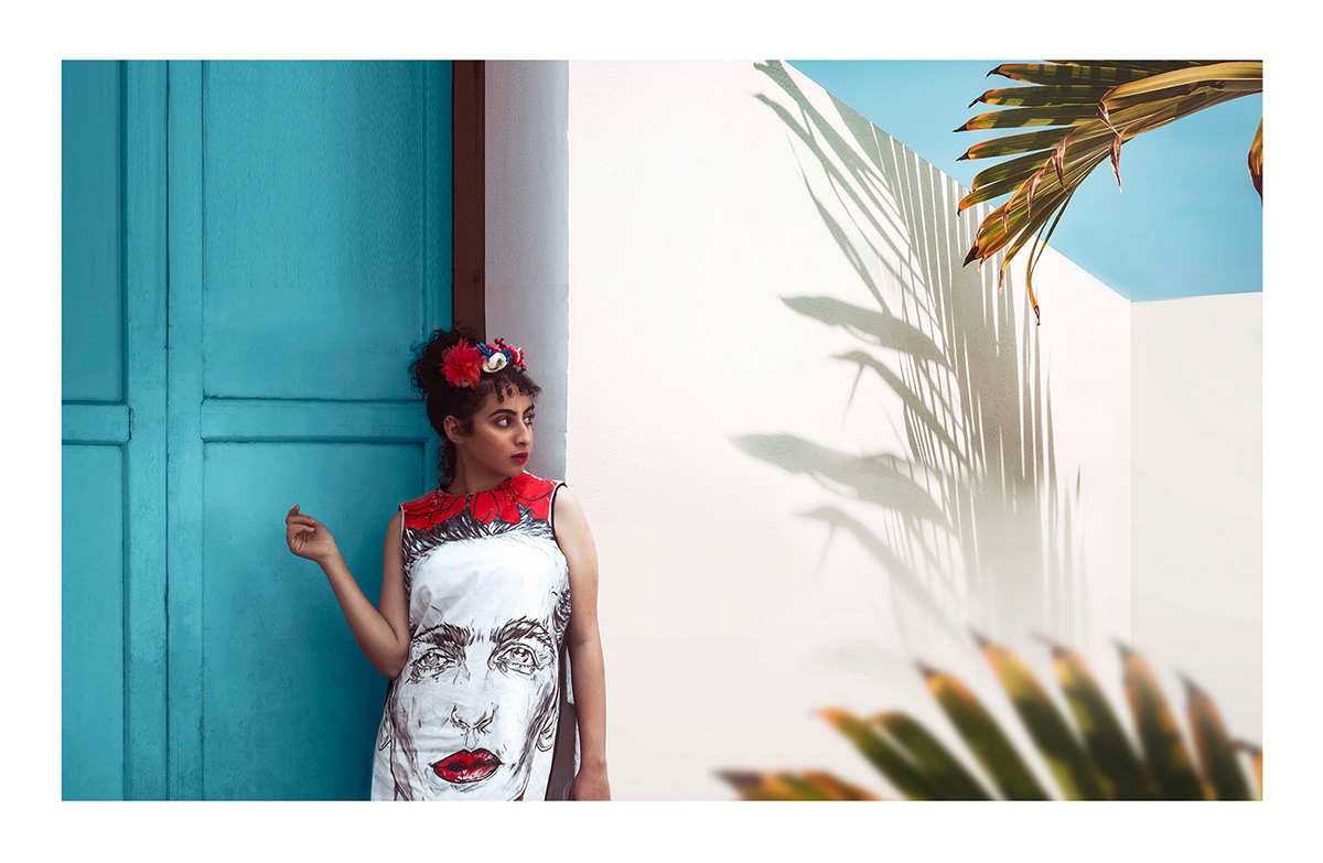 art artistic design Editing  Fashion  Frida Kahlo Photography  photoshop retouching  Socialmedia