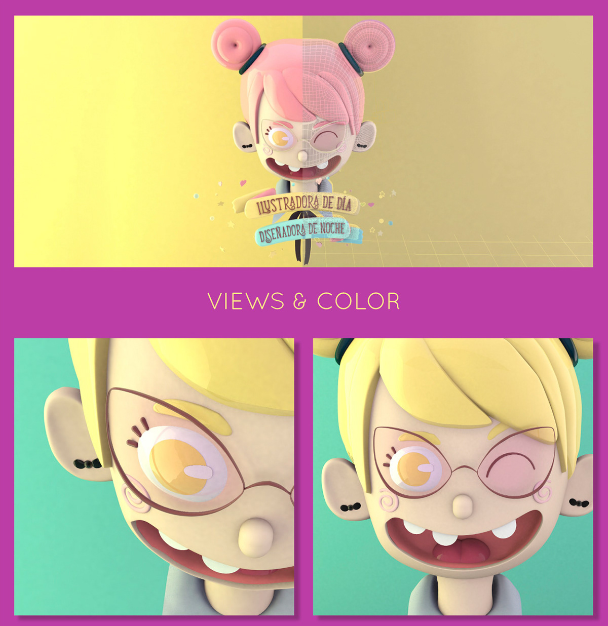 3D cinema 4d maxon Icon graphic design  diseño gráfico ilustracion ILLUSTRATION  Character design  diseño de personaje