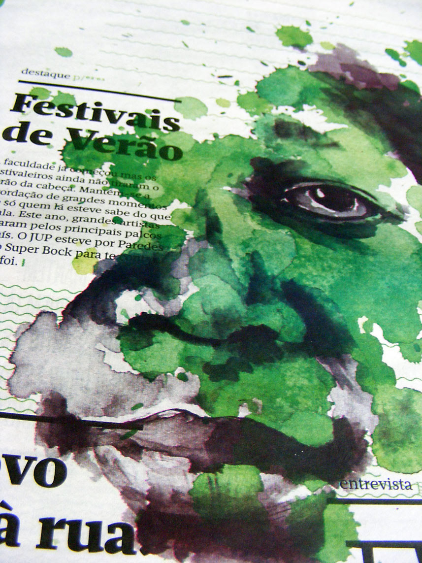 Jup Jornal Universitário do Porto aguarela watercolor