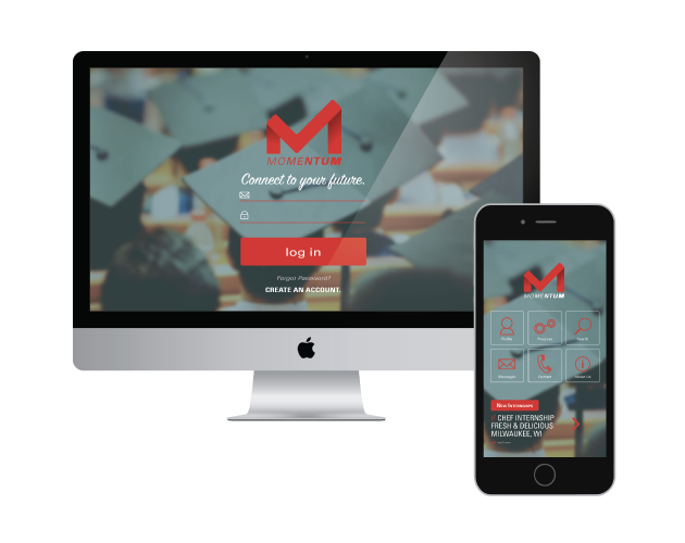 Momentum design showcase high school connect app