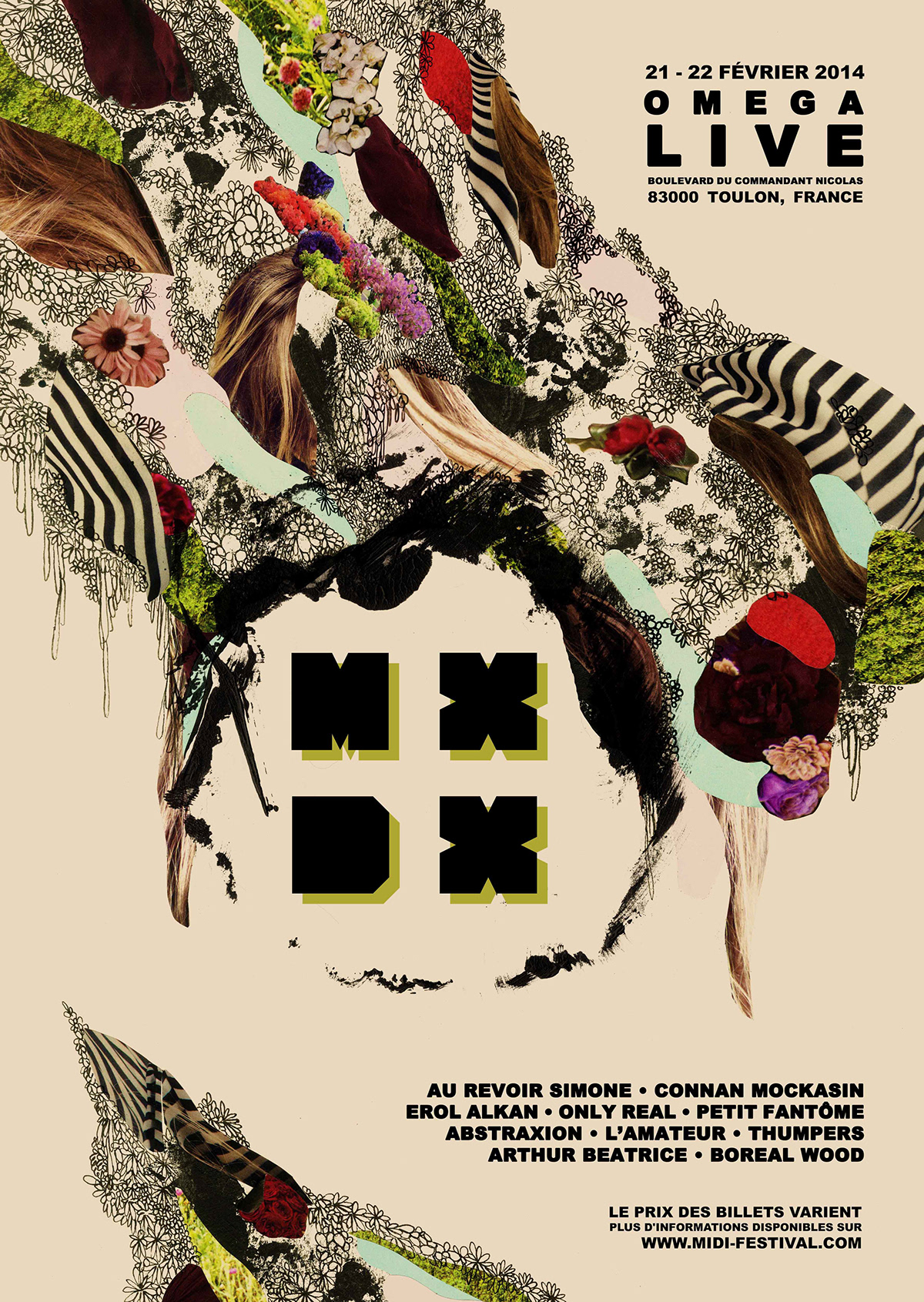 collage photomontage Poster Design design poster Type and Image MXDX festival Festival Poster Design