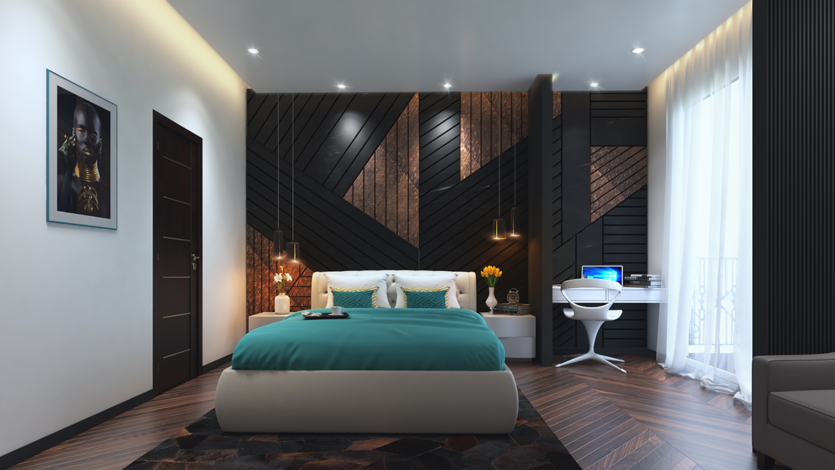 interior design  architecture bedroom Masterbedroom  3D visualization modern creative