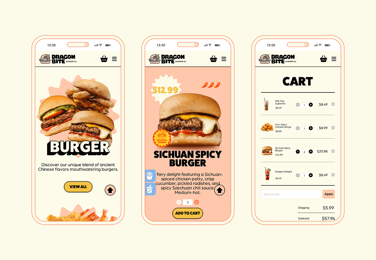 logo brand identity visual identity UI/UX ui design adobe illustrator Web Design  branding  burger dragon