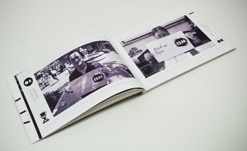lettering gapefold   handbound letterpress Dye-cut black and white  black&white Catalogue book book design