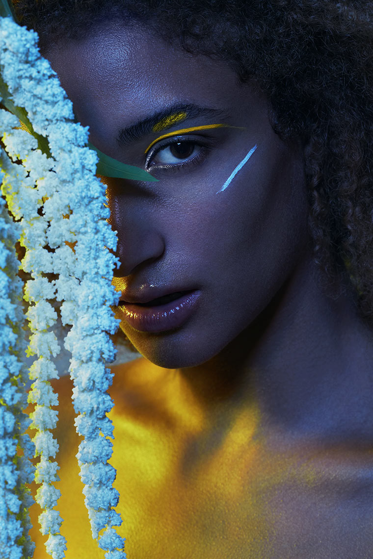 beauty makeup yellow BEAUTY PHOTOGRAPHER Brooklyn nyc editorial magazine