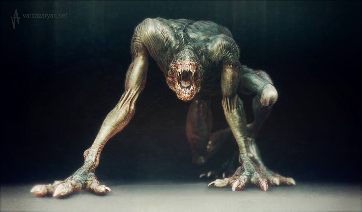 monstr  3d creature Creature concept Aram Vardazaryan Character