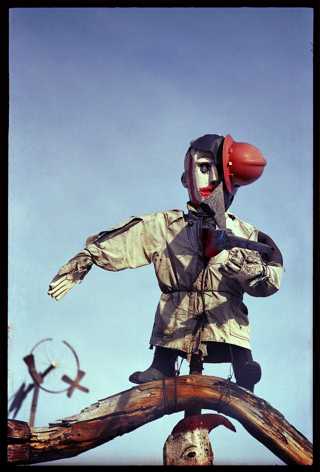 photo scarecrow Halloween Retro vintage object Russia ural пугало