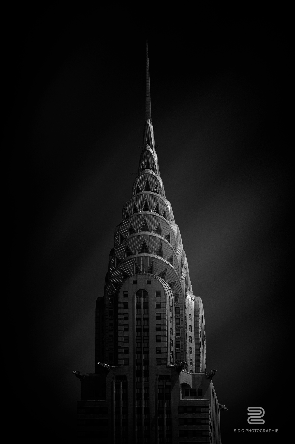 New York black White Photography  chrysler building Empire statue Liberty flatiron
