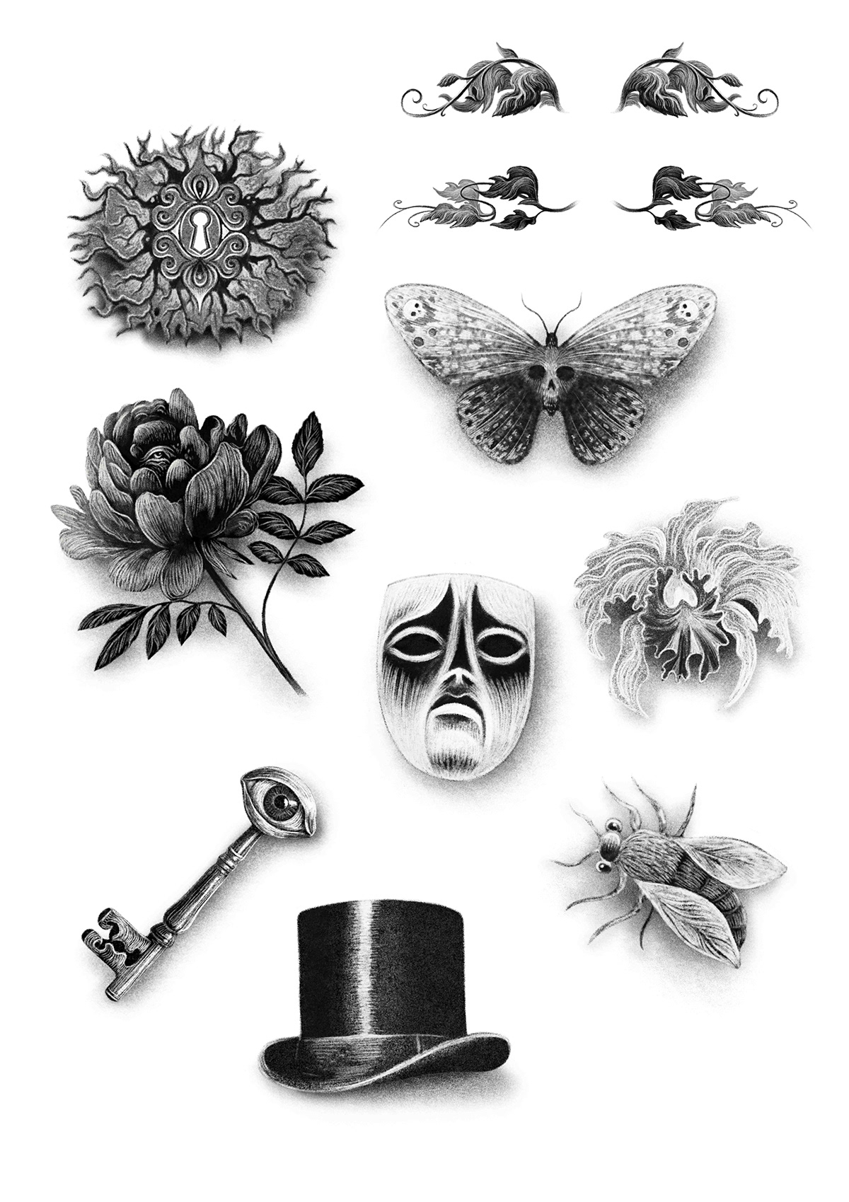 book cover design art digital illustration Drawing  wilde oscar Dorian gray Oscar Wilde