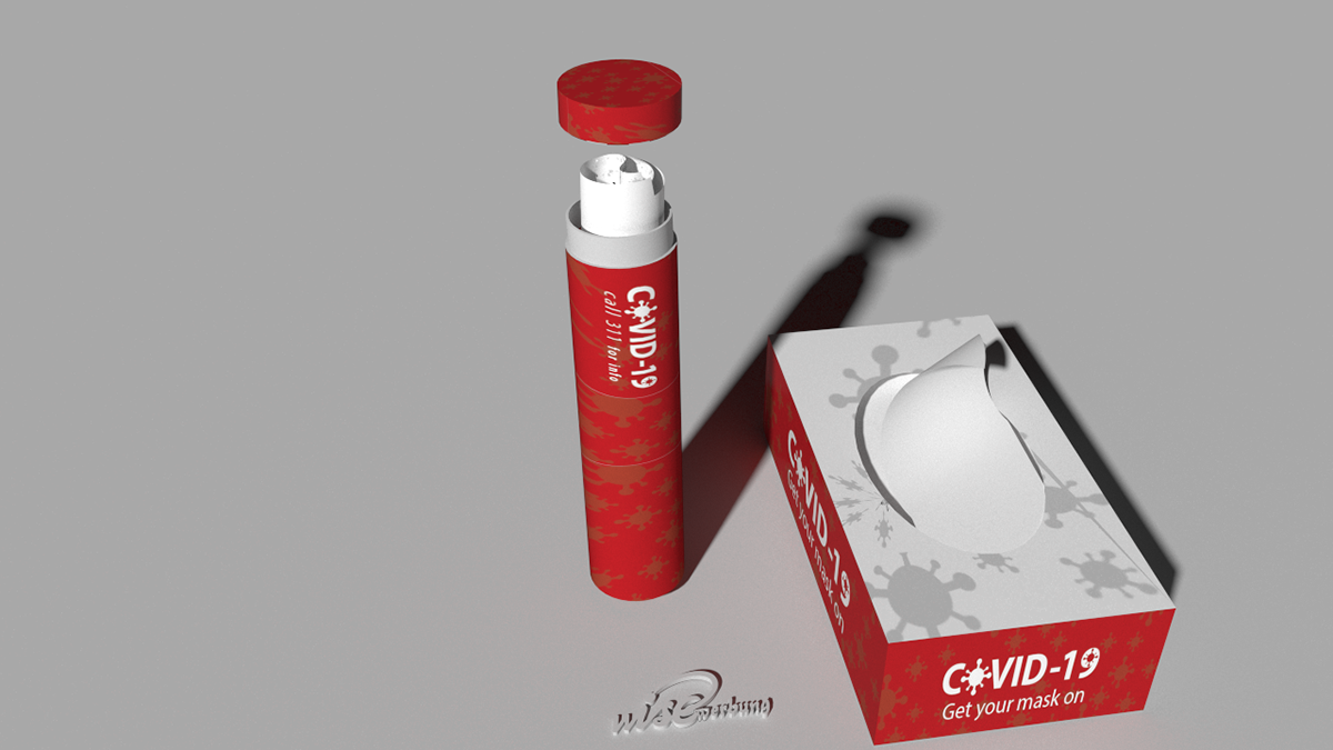 Covid19 tissue box