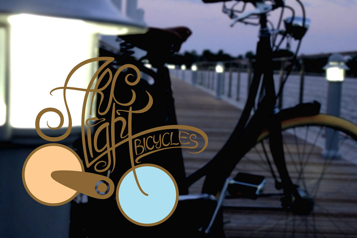 Bike Bicycle vintage Retro whimsical logo dutch European Classic drawn