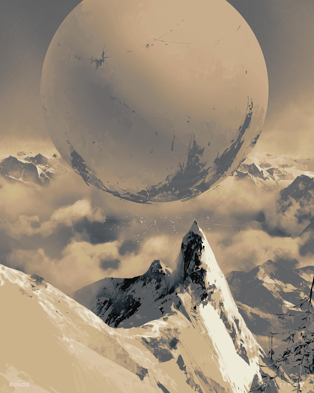 destiny Bungie ILLUSTRATION  digitalpainting painting   gameart book