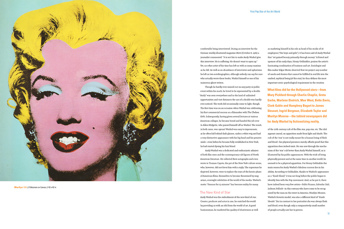 book design Andy Warhol SAIC