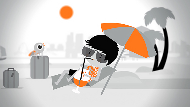 orange Travel mobile Holiday