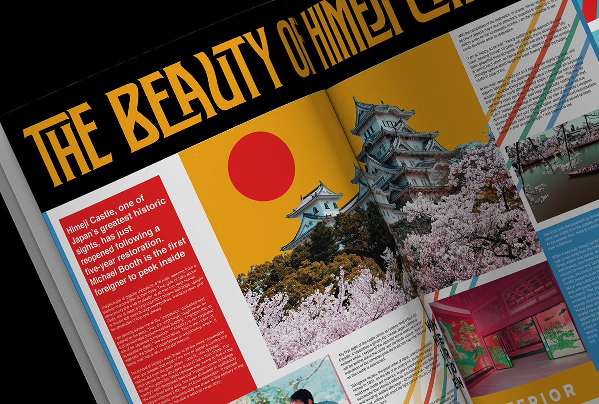 newsletter japan assignment grids Layout editorial NEO colorful color hue