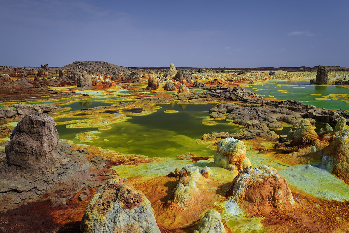 Adobe Portfolio Travel Dallol Danakil Depression ethiopia Landscape color colorful