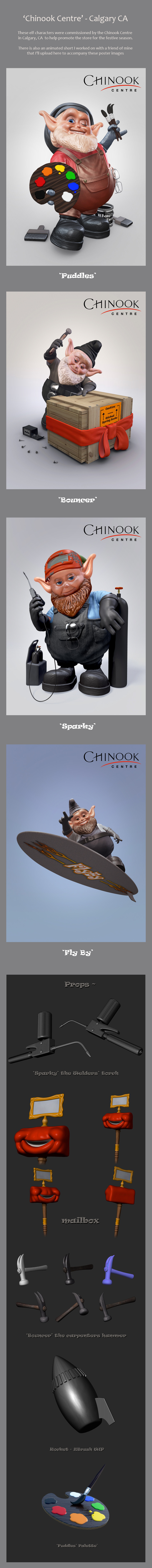  short  posters  Character Design  elves  cartoon  3D Models modeling Zbrush Maya photoshop animated movie