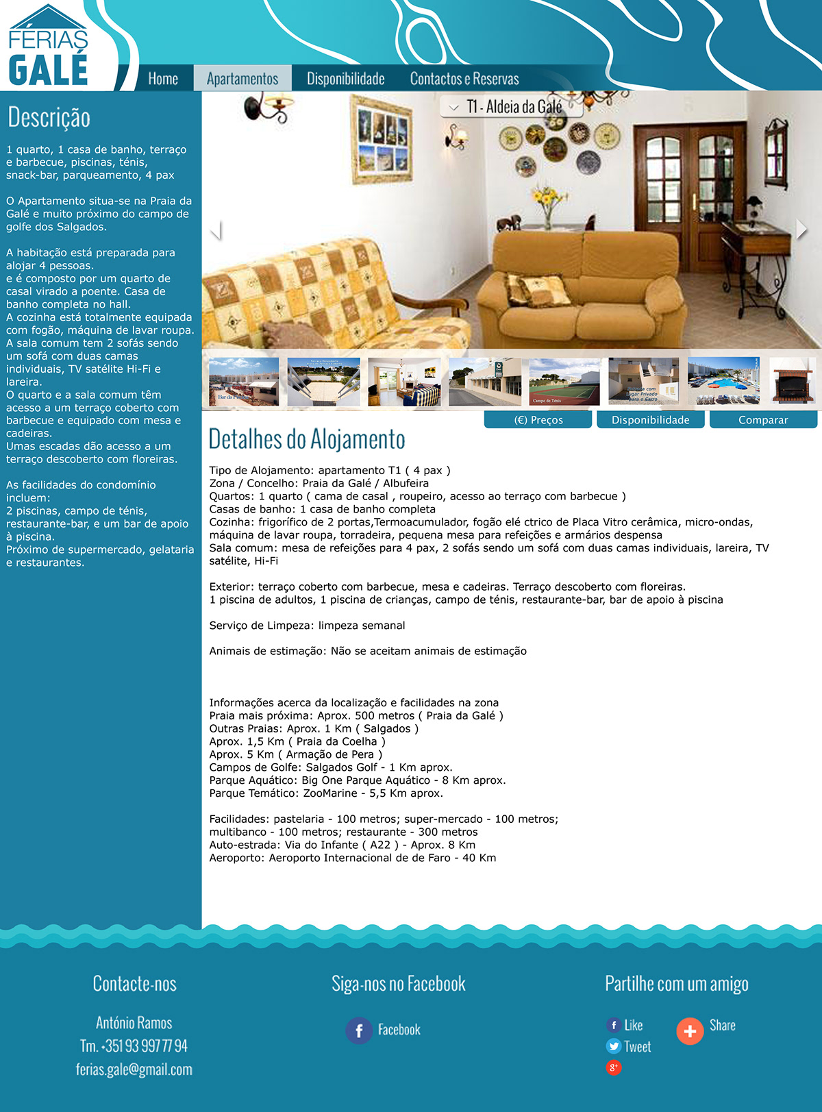 Web design UI ux intereaction ferias aluguer Alugar gale Algarve