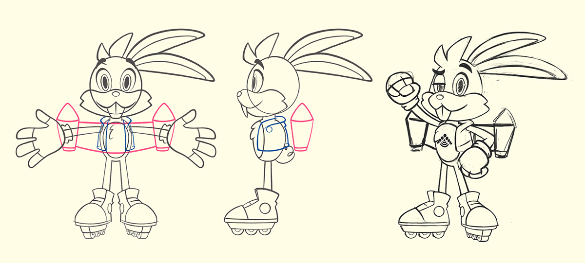 3D Character 3D Mascot coelho mascote 3d personagem Personagem 3D rabbit speed