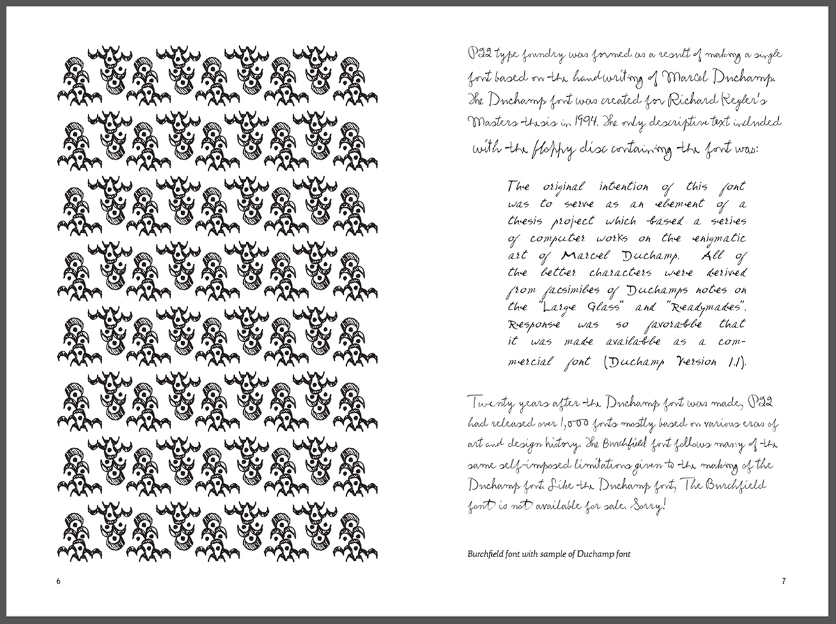 type fonts lettering art history Script handwriting chapbook Booklet P22