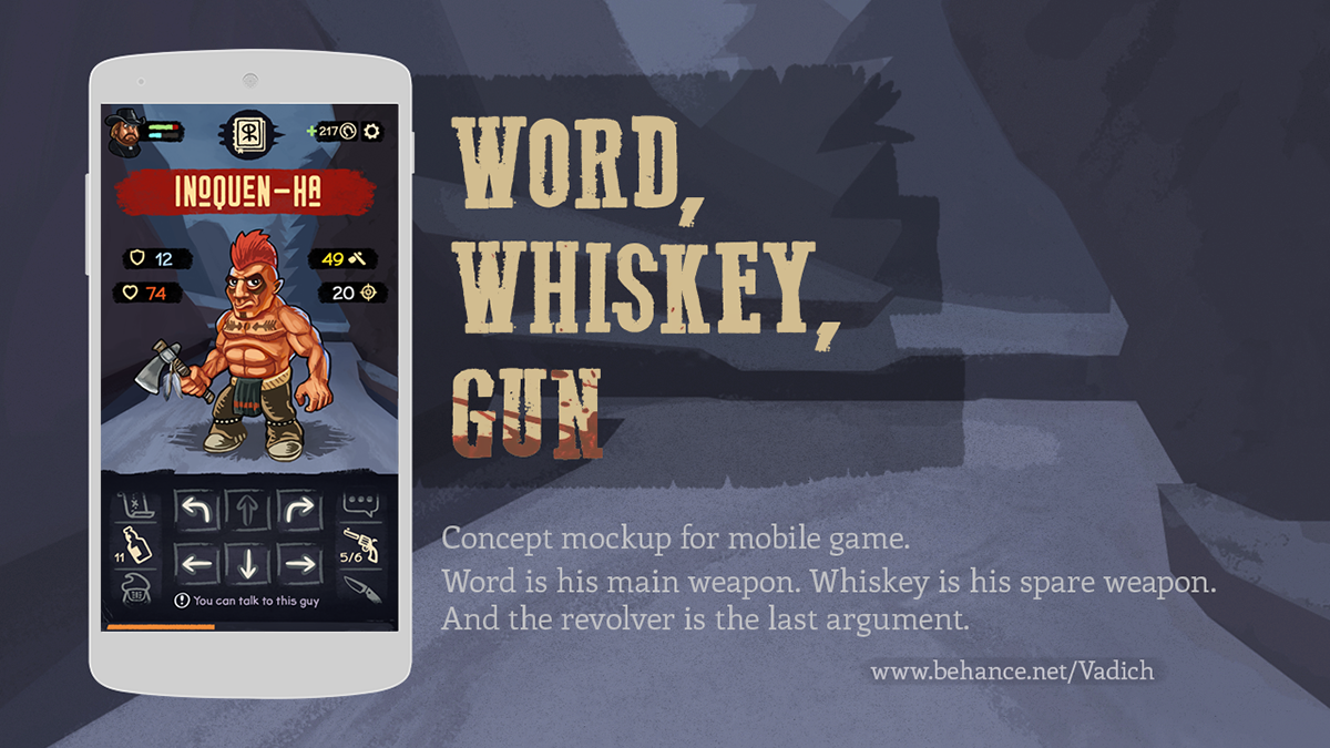 game UI wild west indian missionary