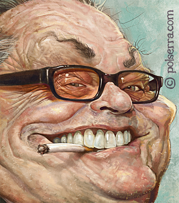 Jack Nicholson Nicholson caricature   polserra caricatura
