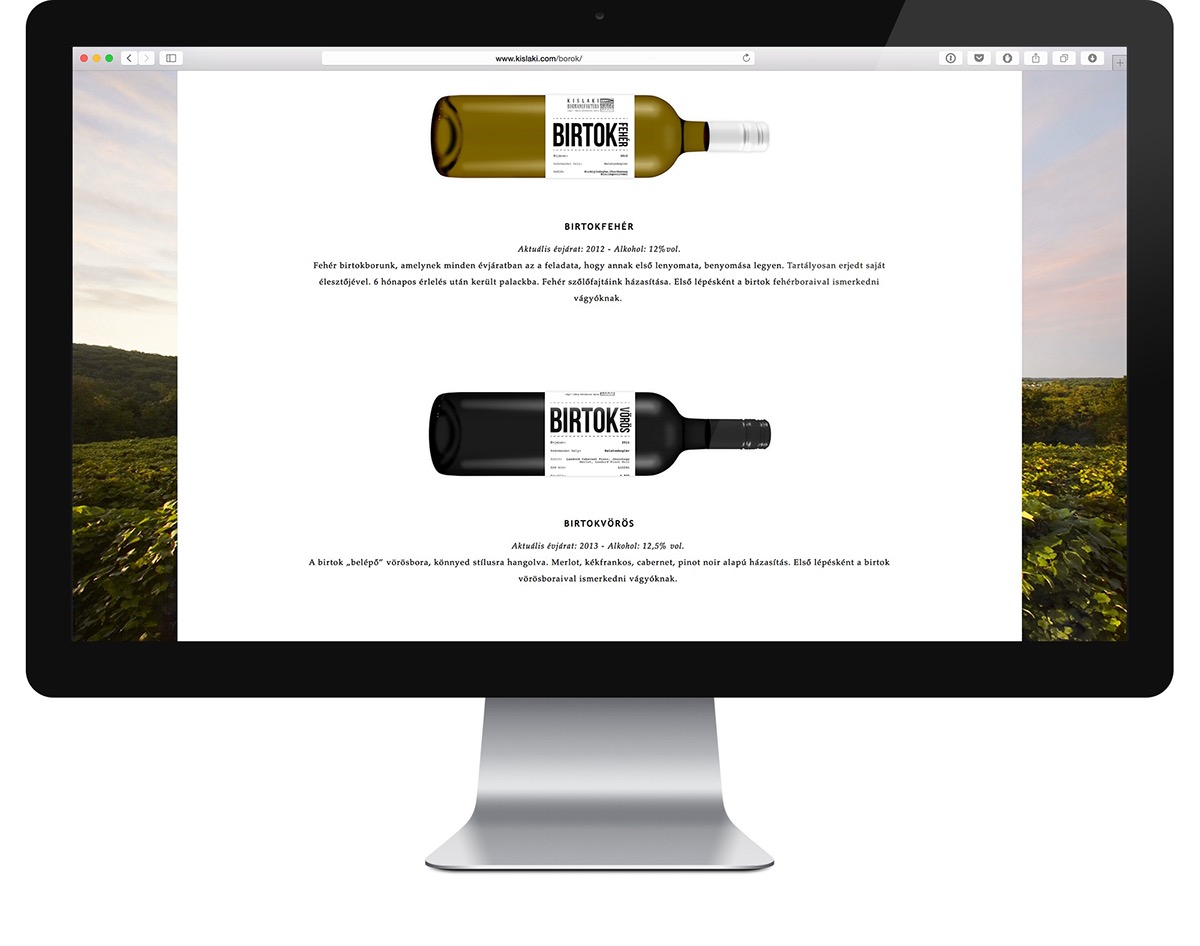 Web wine winery fullscreen images minimal hungarian