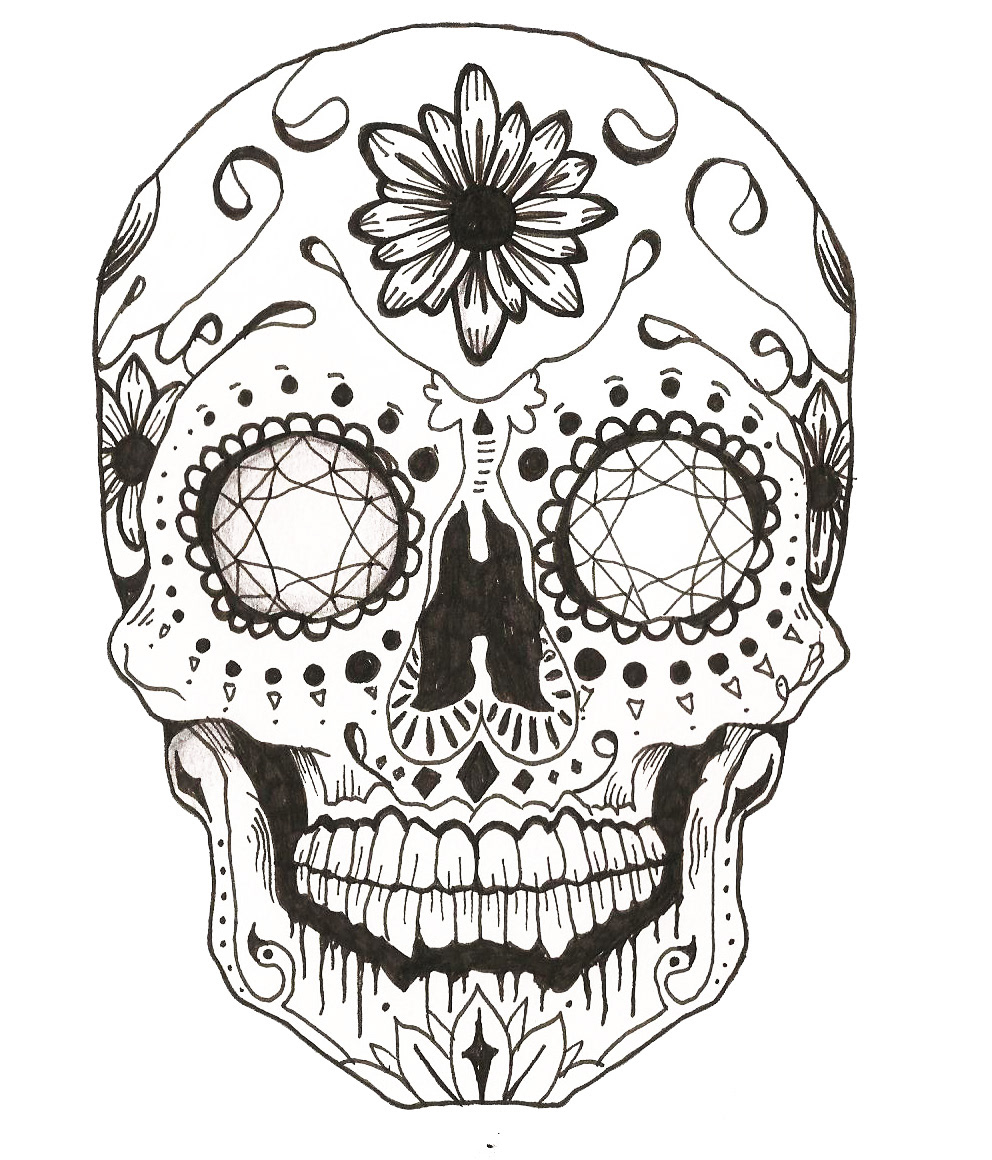 skull candyskull day of the dead design Behance graphics Illustrative handrender