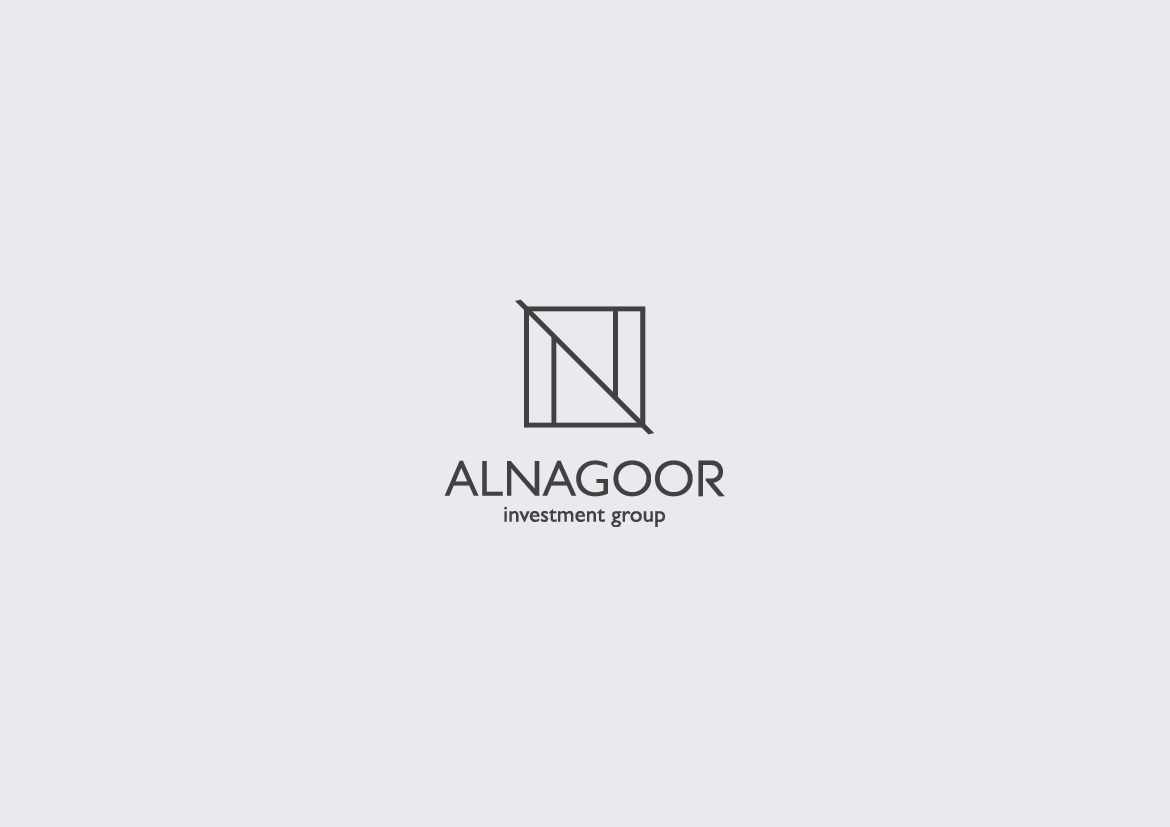 Ayman saleh corporate elegant gold black gold and black alnagoor creative Formal logo