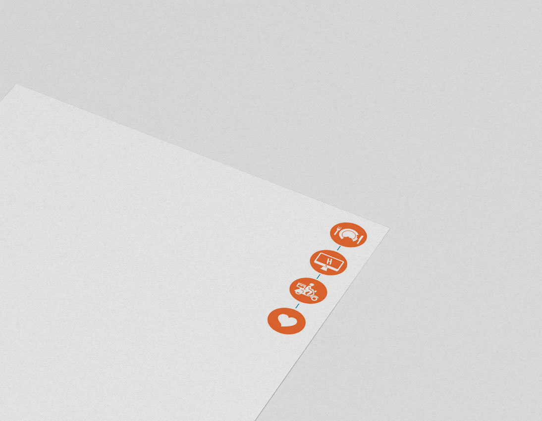 corporate identiy fooddelivery online logo Typeface negative space Bangladesh business card letterhead stationary identity Logotype