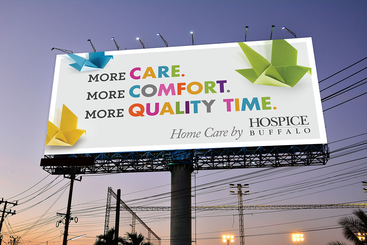 Outdoor billboard print hospice