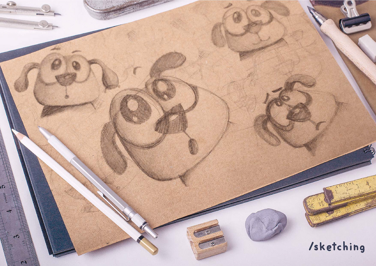 Character design  story boards ILLUSTRATION  design student wacom dog cute graphics storyline portfolio