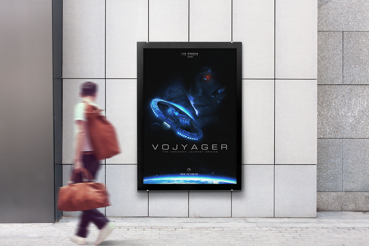 JYD poster movie blue spaceship adventure journey