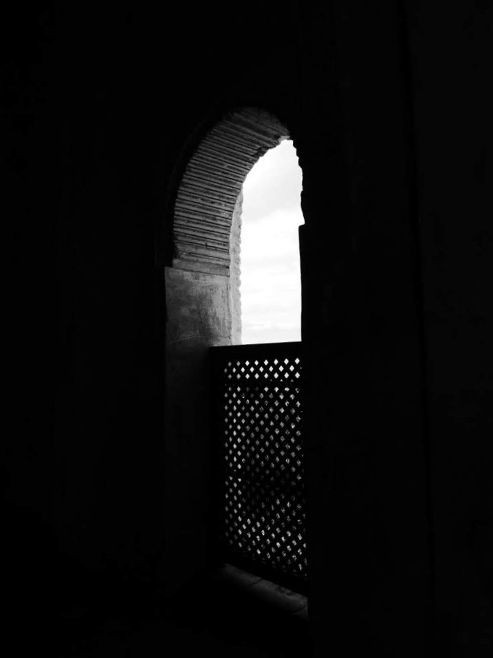 La Alhambra spain blackandwhite