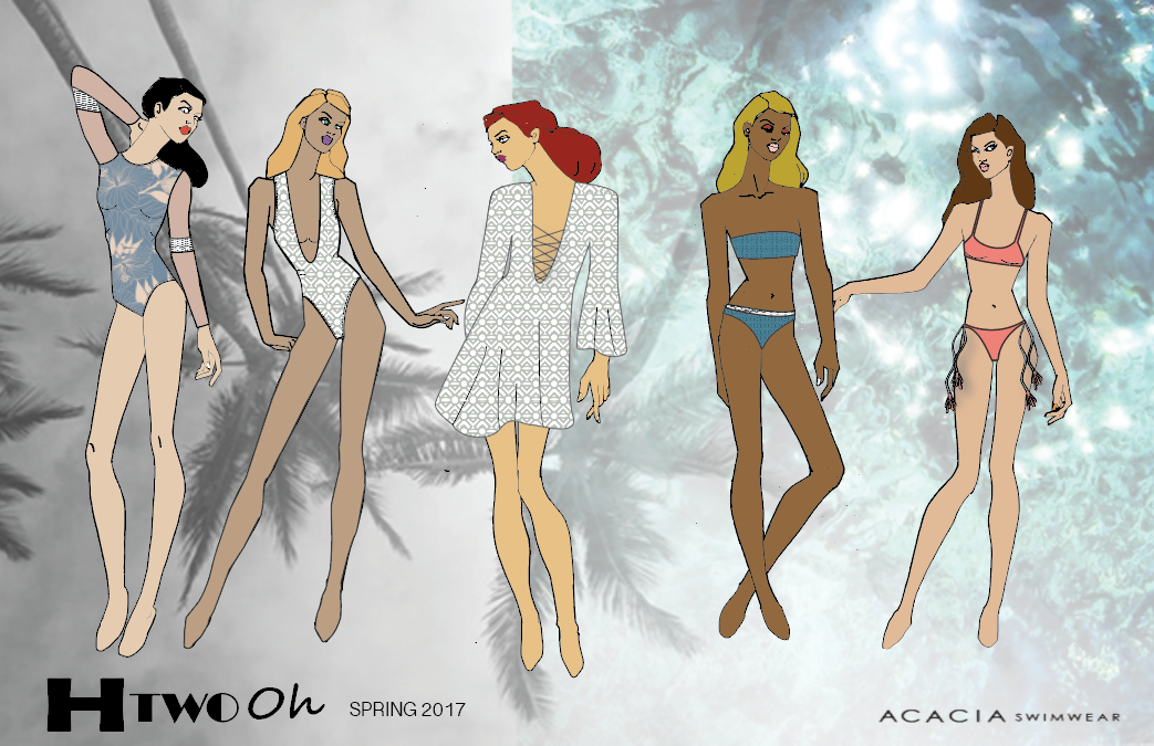 Fashion  design brand swimwear acacia