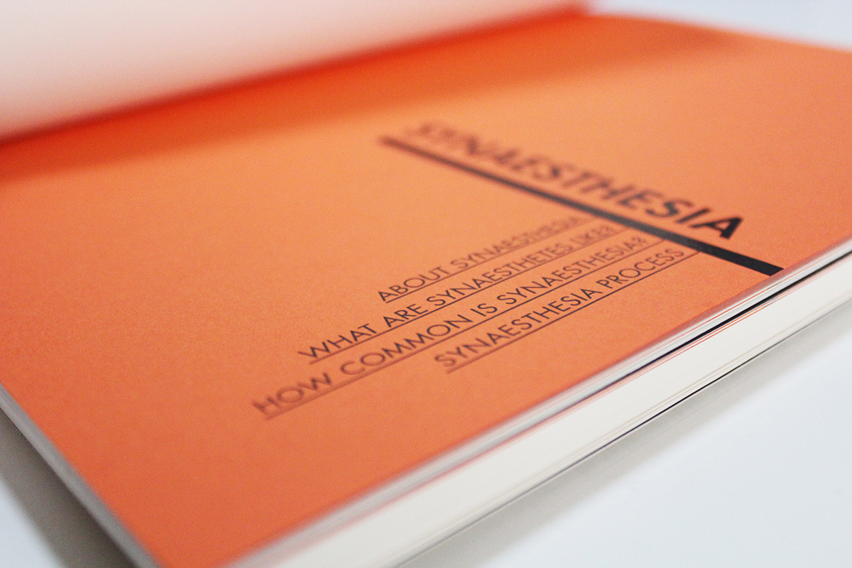 synaesthesia synesthesia orange publication book tactile