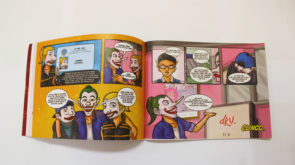 punakawan Wayang indonesia dkv book Layout design comic guide book nusantara Petra