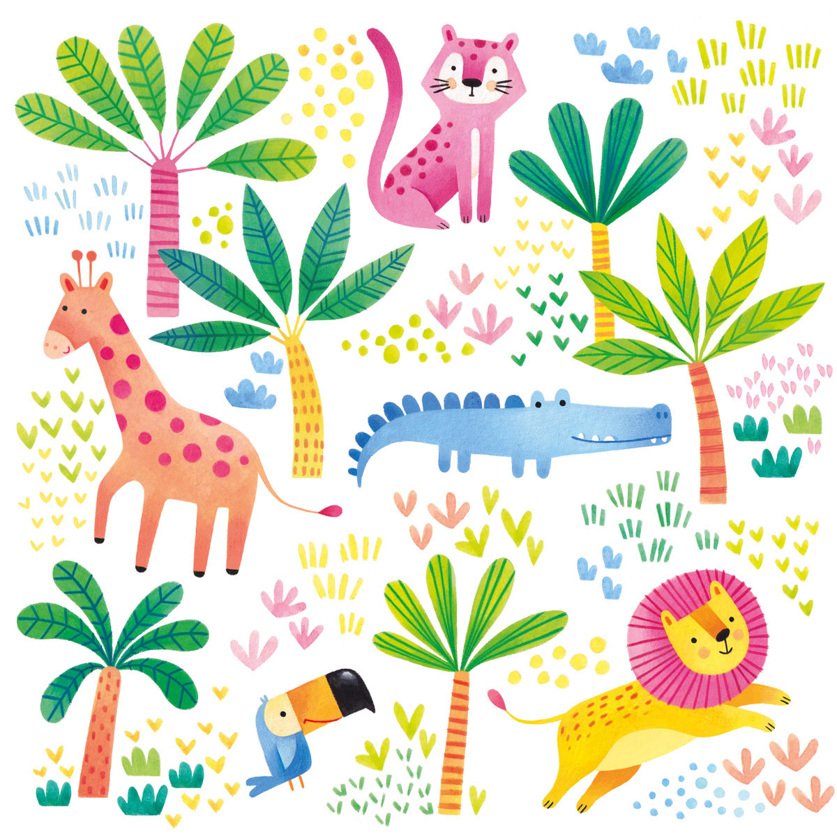 ChildrenIllustration ILLUSTRATION  jungle pattern