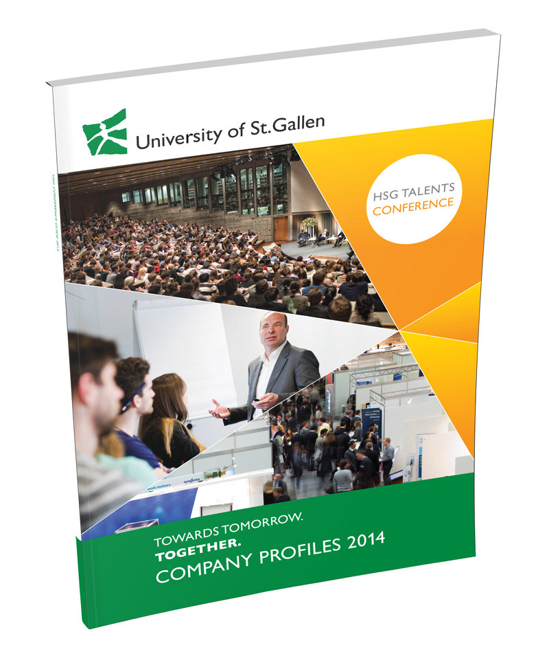 St Gallen University hsg talents Conference guide Recruiting Layout company statistics