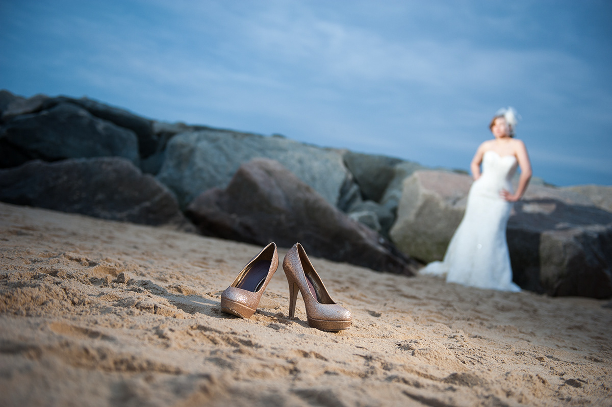 bride  wedding  Beach dress  shoes virginia beach virginia