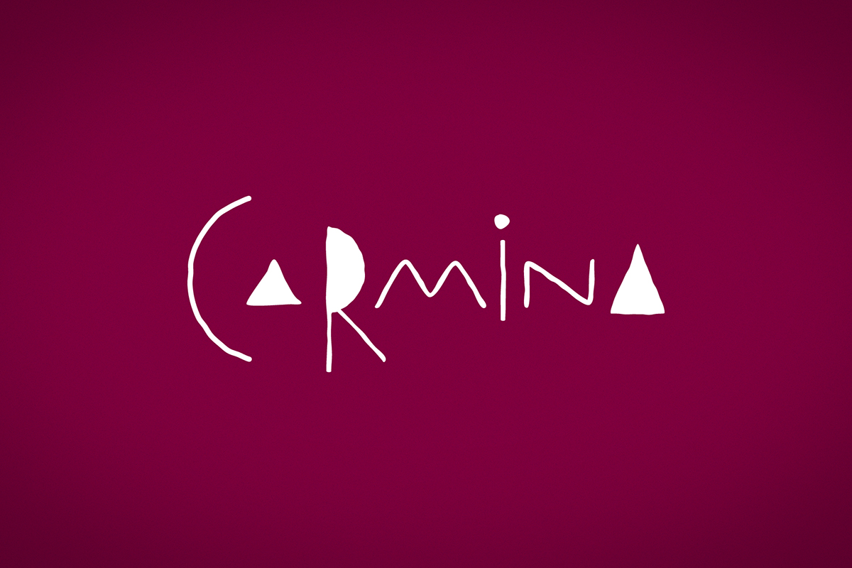 Adobe Portfolio carmina  FOOD restaurant bistro red menu bar Carmine wine pattern handwritten logo identity