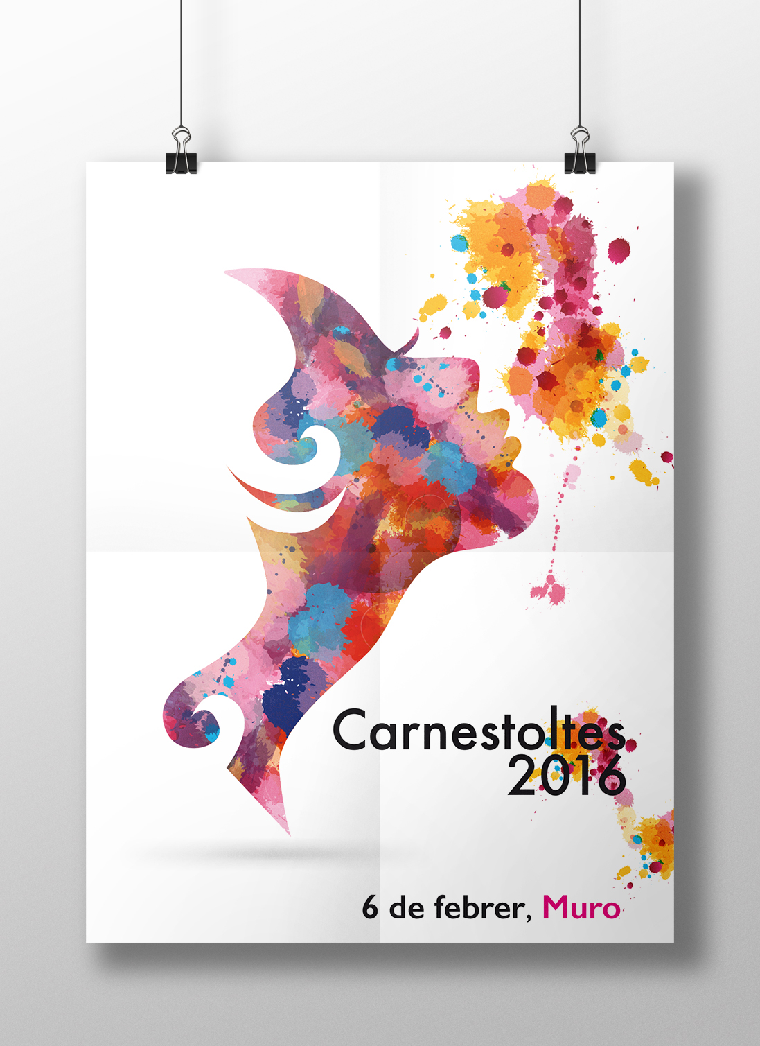 cartel poster Design Graphic diseño gráfico Concurso Carnaval muro