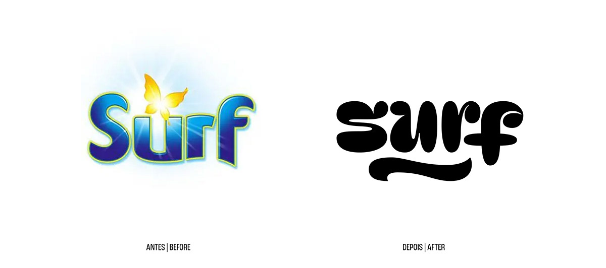 ILLUSTRATION  Surf detergent sabão em pó Unilever lettering Logotype Brand Design identidade visual soap brand identity Logo Design