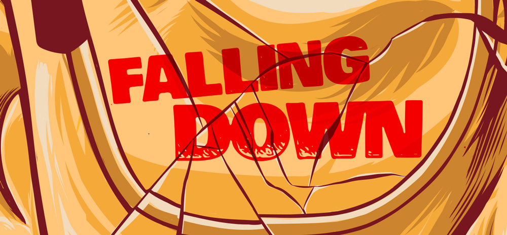 Falling Down Michael Douglas movie poster movie illustration film illustration movie art Film art Dustin Knotek