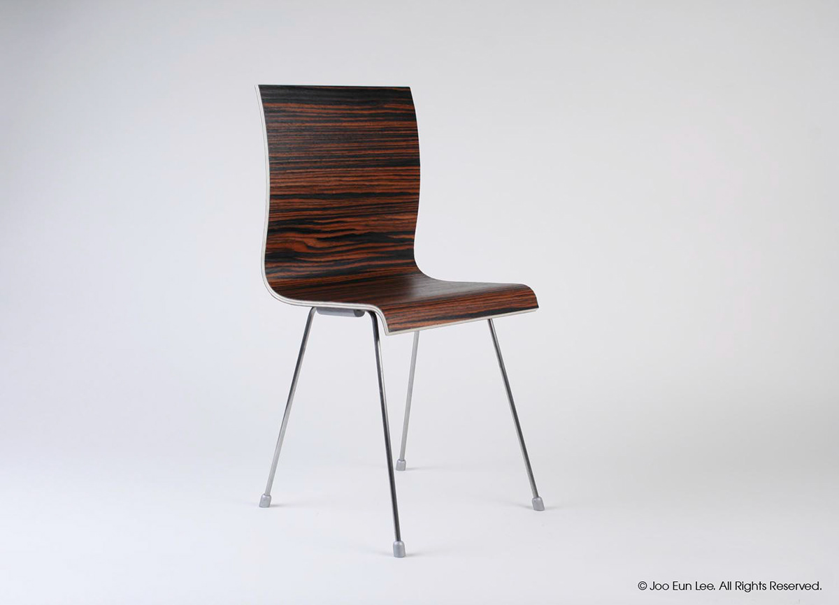 chair veneer metal bent plywood wood vacuum molding